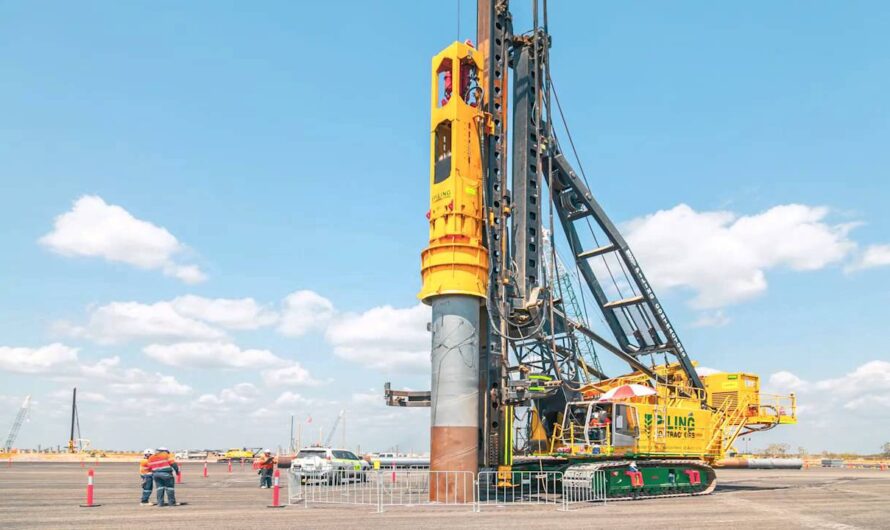Piling Machine Plays An Important Role In The Construction For Driving Piles Into The Ground